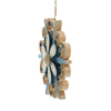 Hanging Star with Blossom, blue by Martina Rudolph