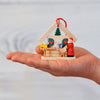 House Ornament with Figures by Graupner Holzminiaturen