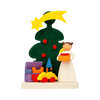 Green Tree with Angel Ornament by Graupner Holzminiaturen