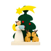 Green Tree with Angel Ornament by Graupner Holzminiaturen