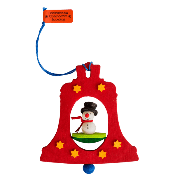 Bell with Figure Ornament by Graupner Holzminiaturen