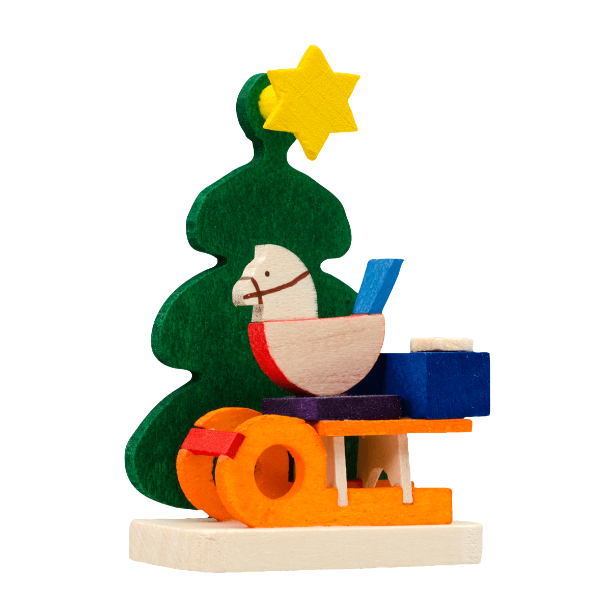Christmas Tree with Gifts Ornament by Graupner Holzminiaturen