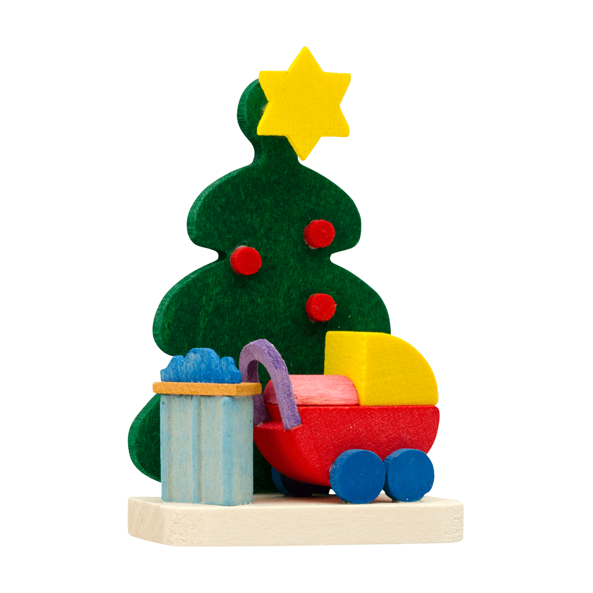 Christmas Tree with Gifts Ornament by Graupner Holzminiaturen