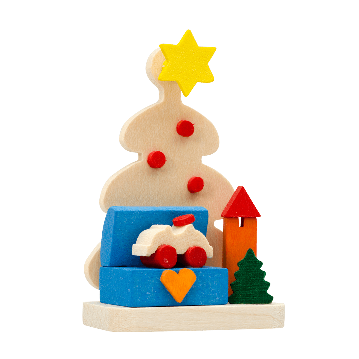 Christmas Tree with Gifts Ornament by Graupner Holzminiaturen