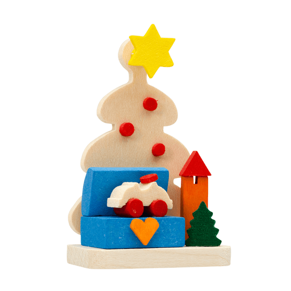 Christmas Tree with Gifts Ornament by Graupner Holzminiaturen