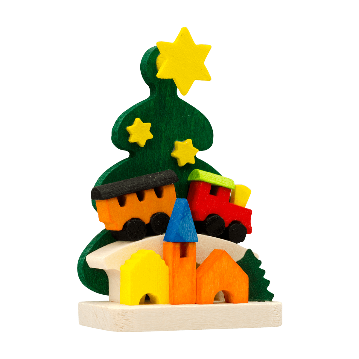 Christmas Tree with Gifts Ornament by Graupner Holzminiaturen