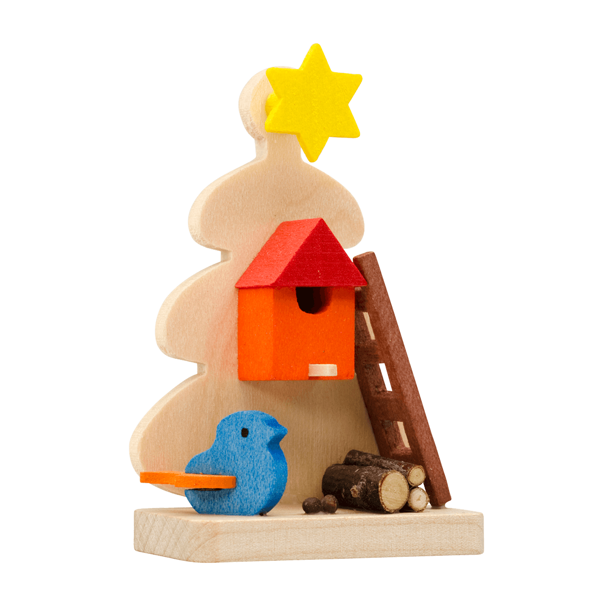 Christmas Tree with Gifts Ornament by Graupner Holzminiaturen