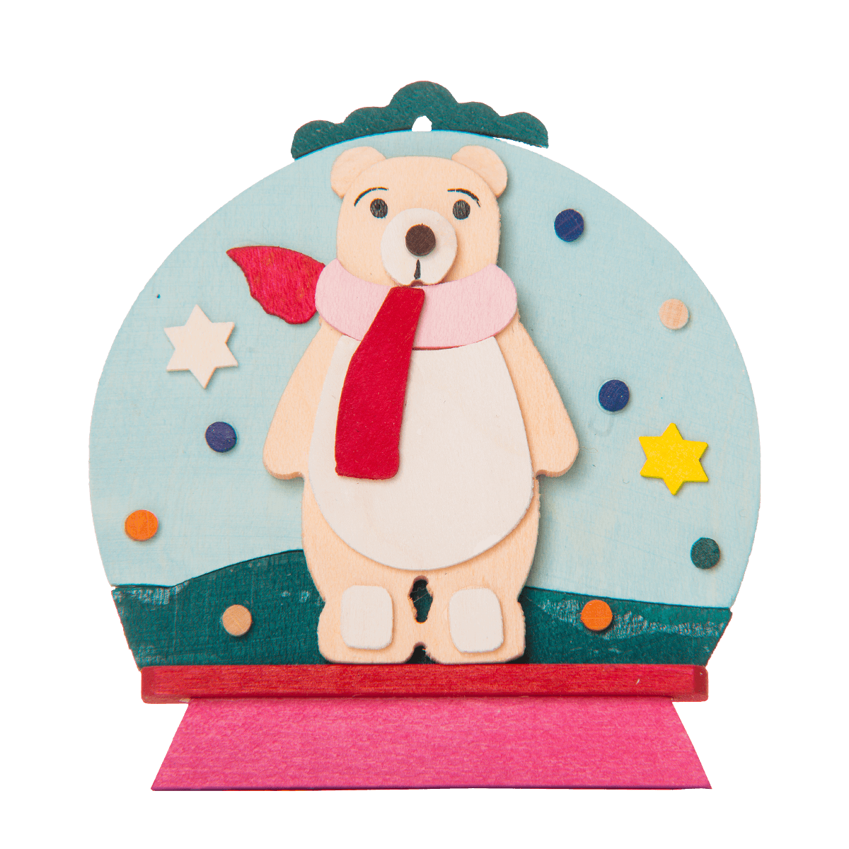 Snow Globe Ornament by Graupner Holzminiaturen