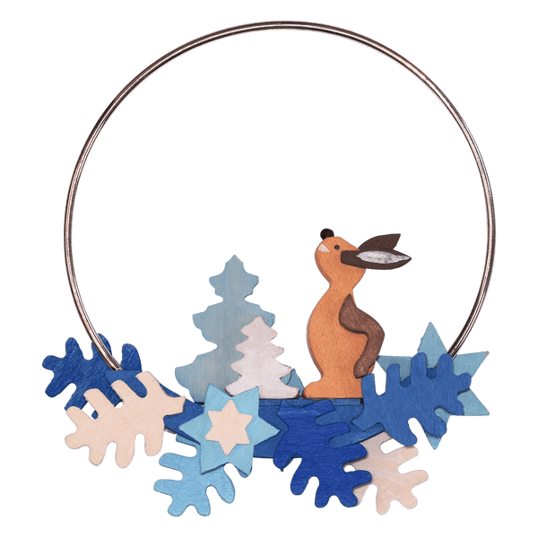 Wire Ring with Dangle Ornament by Graupner Holzminiaturen