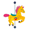 Carousel Horse Ornament by Graupner Holzminiaturen