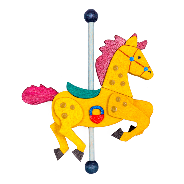 Carousel Horse Ornament by Graupner Holzminiaturen
