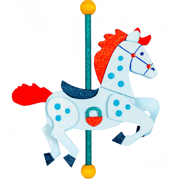 Carousel Horse Ornament by Graupner Holzminiaturen