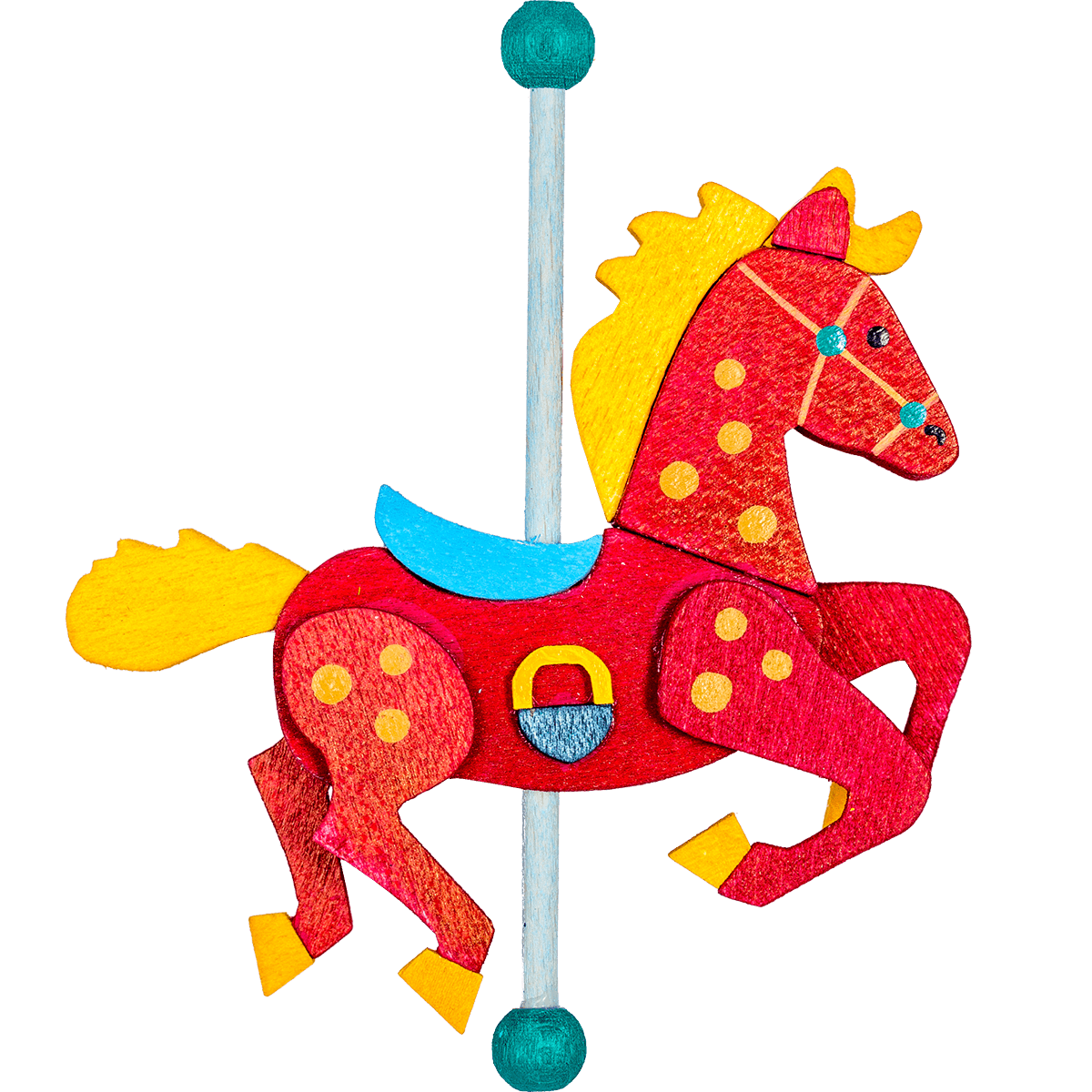 Carousel Horse Ornament by Graupner Holzminiaturen