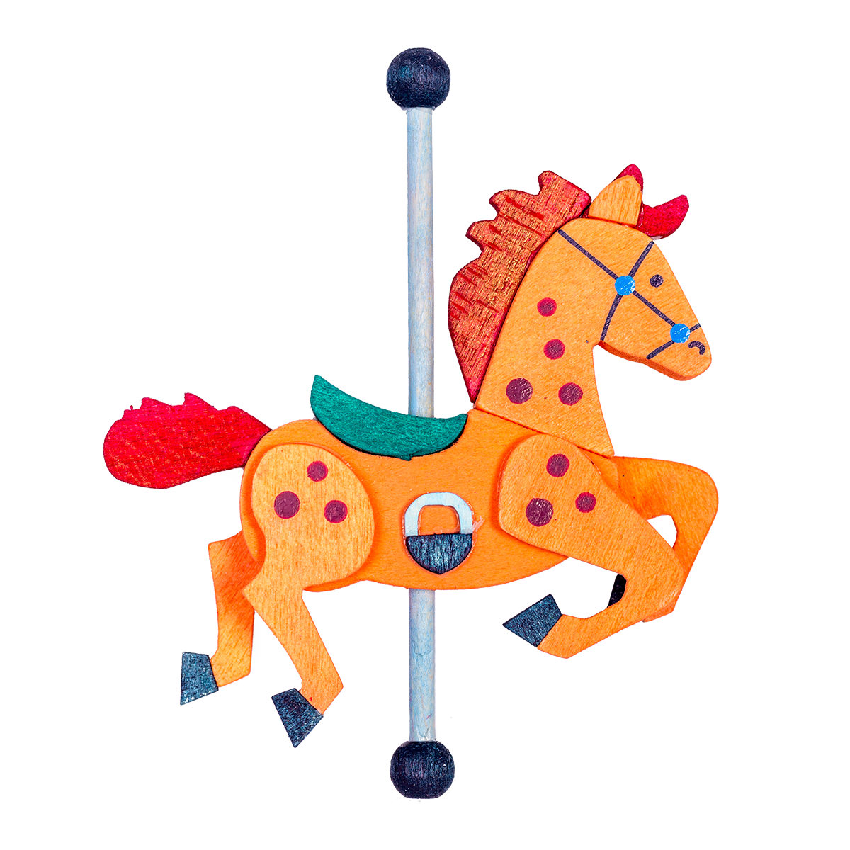 Carousel Horse Ornament by Graupner Holzminiaturen