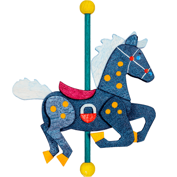 Carousel Horse Ornament by Graupner Holzminiaturen
