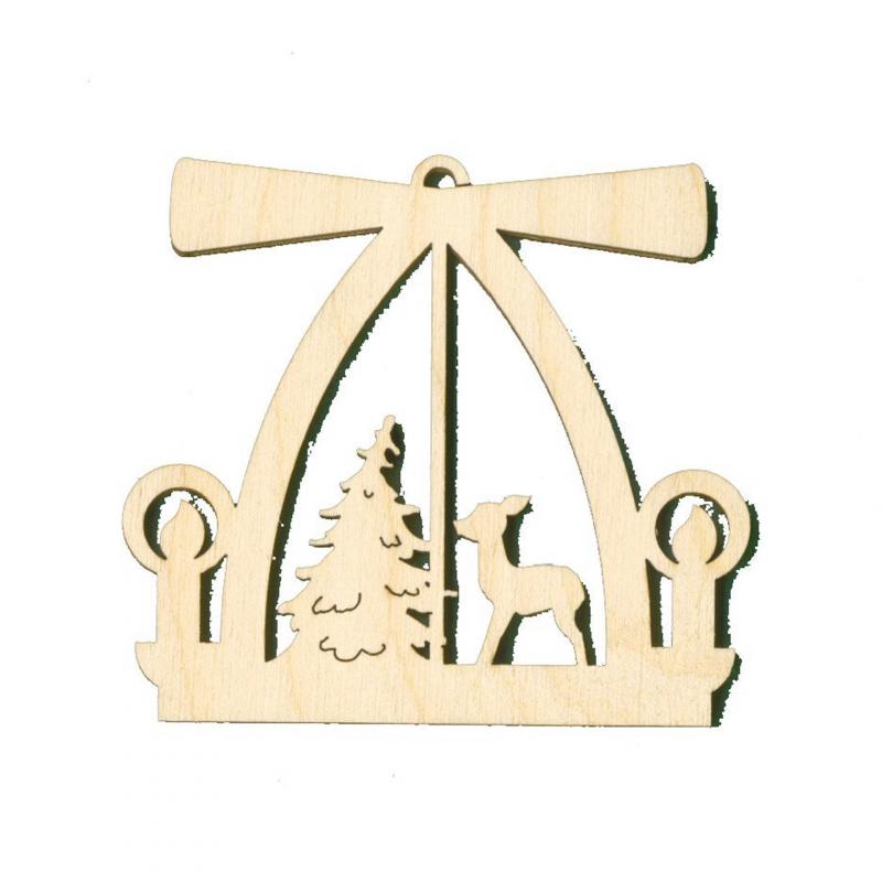 Pyramids and Arches Wood Ornaments by Kuhnert GmbH