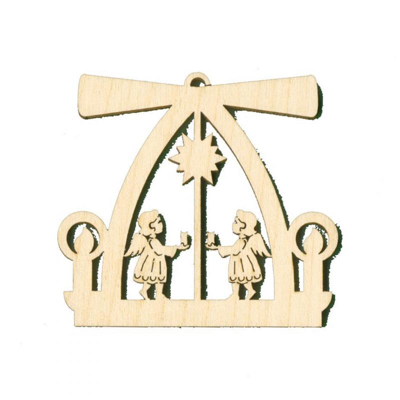 Pyramids and Arches Wood Ornaments by Kuhnert GmbH