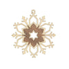 Snowflake Ornament, Walnut by Kuhnert GmbH