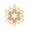 Snowflake Ornament, Walnut by Kuhnert GmbH