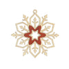 Snowflake Ornament, Walnut by Kuhnert GmbH