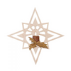 Star Wood Ornaments, two tone by Kuhnert GmbH