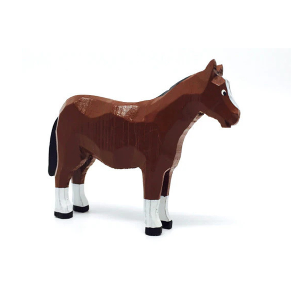 Horse, hand carved figure by Reifendrehwerk Christian Werner