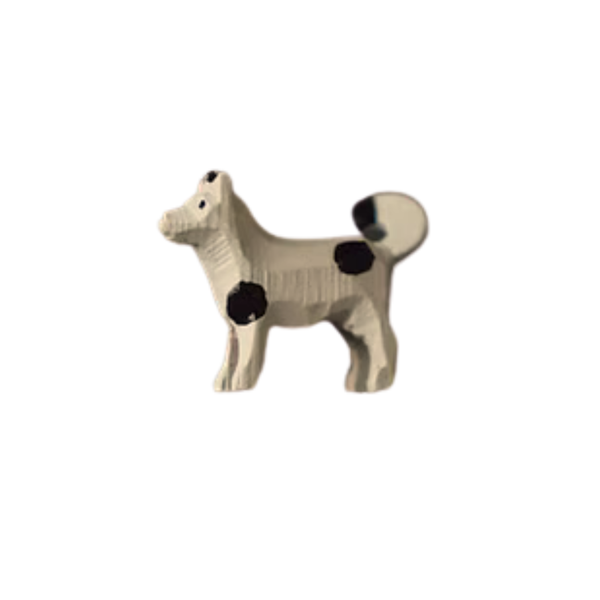 Small Dog, hand carved figure by Reifendrehwerk Christian Werner
