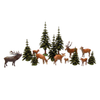 Red Deer, hand carved 15 piece set by Reifendrehwerk Christian Werner
