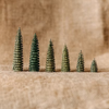 Shaved Tree, colored, 6cm hand carved figure by Reifendrehwerk Christian Werner