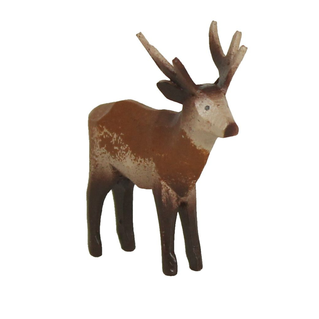Red Deer, hand carved figure, male by Reifendrehwerk Christian Werner