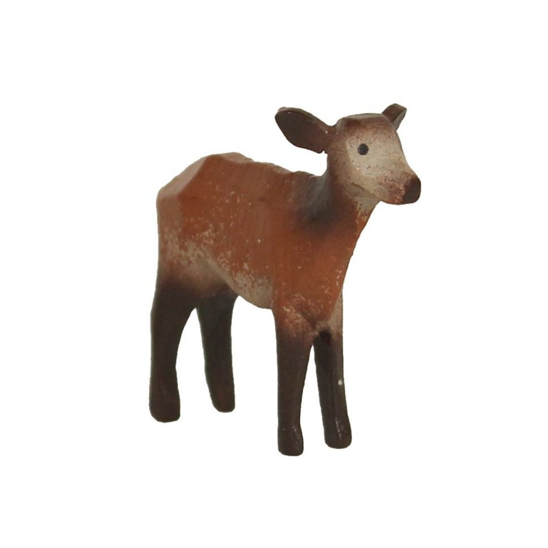 Red Deer, hand carved figure, female by Reifendrehwerk Christian Werner