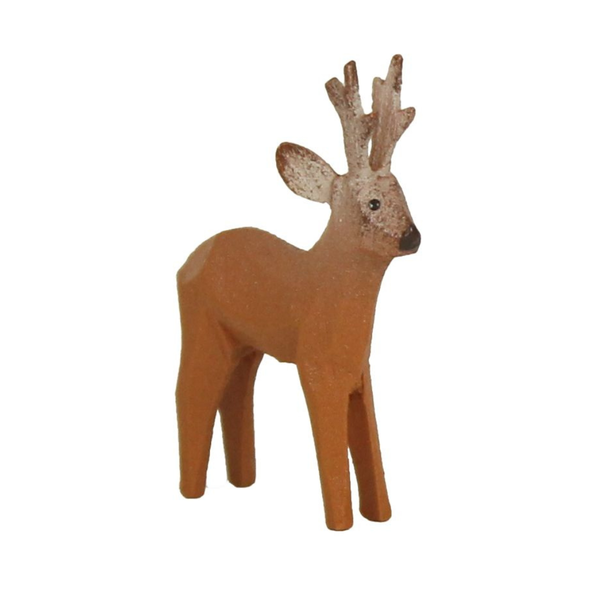 Roe Deer, hand carved figure, male by Reifendrehwerk Christian Werner