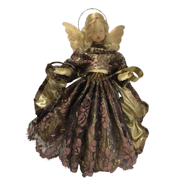 Angel in Lilac Lace Dress by Lenore Leidel in Iffeldorf