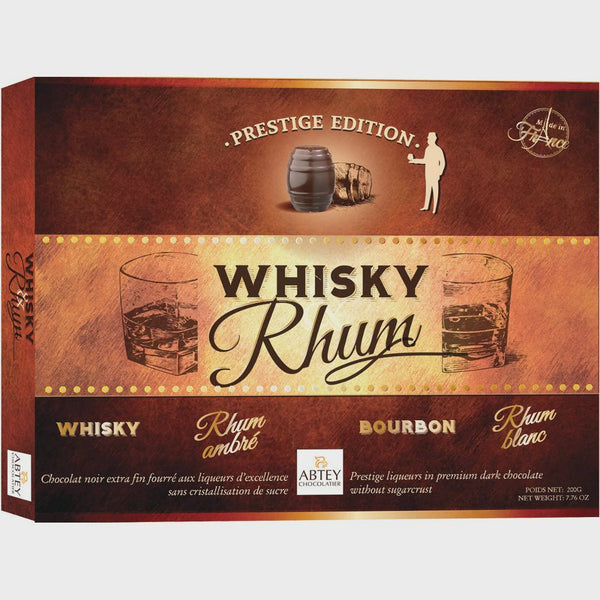 Abtey Prestige Edition Dark Chocolate Liqueur-Filled Barrels Whiskey, Rhum Box