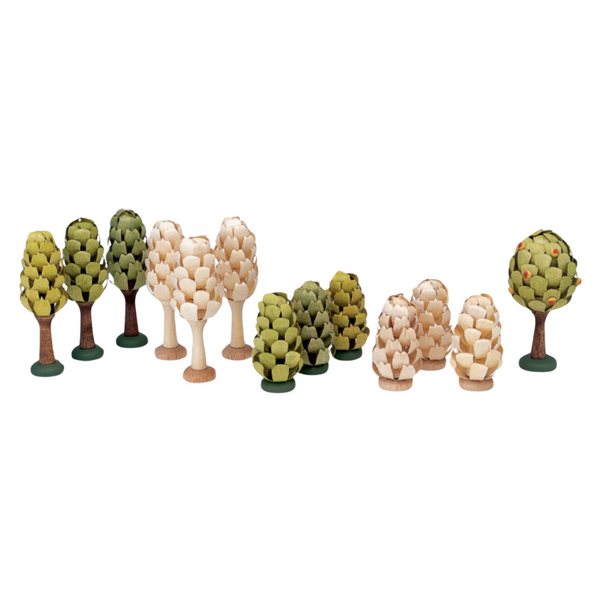 Bush, natural hand carved figure by Reifendrehwerk Christian Werner