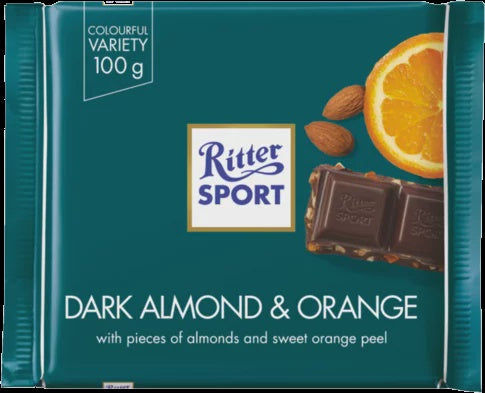 Ritter Sport Dark Chocolate Almond Orange