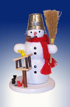 Snowman with Birdhouse Incense Smoker by Volker Zenker