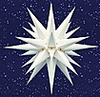 Moravian Star, white paper, 31" by Herrnehuter