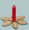 Candle holder with 6 curl trees by Martina Rudolph