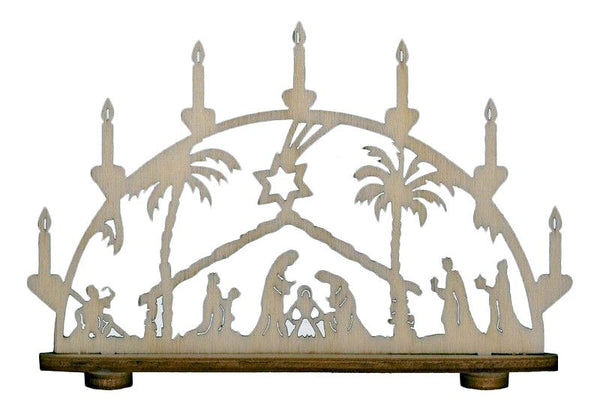 Mini Nativity Schwibbogen by Kunstgewerbe Lenk und Sohn