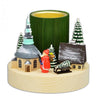 Tealight, Santa in Seiffen by Wolfgang Braun