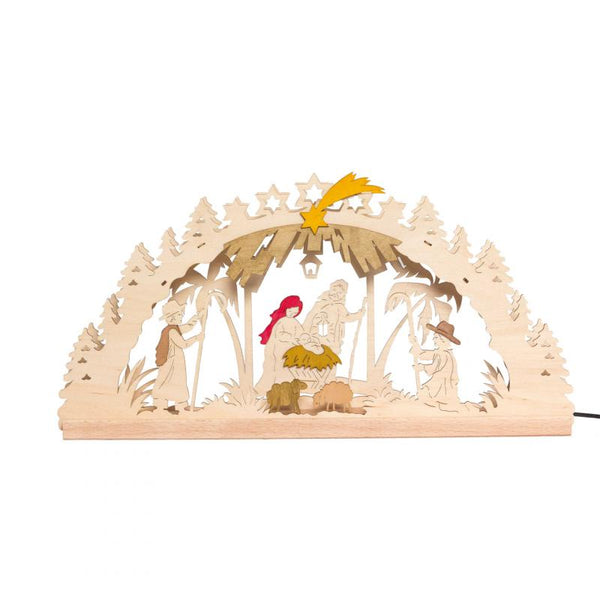 DIY Kit, LED Schwibbogen Nativity by Kuhnert GmbH