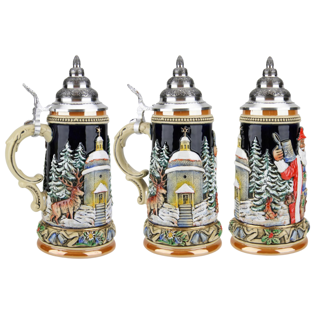 Santa Claus at the Silent Night Chapel Stein by King Werk GmbH and Co