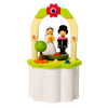 Bridal Couple, Crank Music Box by Graupner Holzminiaturen