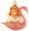 Angelic Elegance Swan Ornament by Inge Glas of Germany