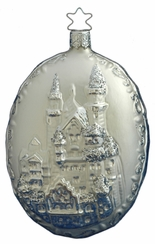 Silver Neuschwanstein Ornament by Inge Glas of Germany