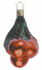 Cherries Ornament, frosted by Inge Glas of Germany