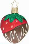 Dipped Strawberry Heaven Ornament by Inge Glas of Germany