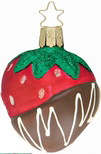 Dipped Strawberry Heaven Ornament by Inge Glas of Germany