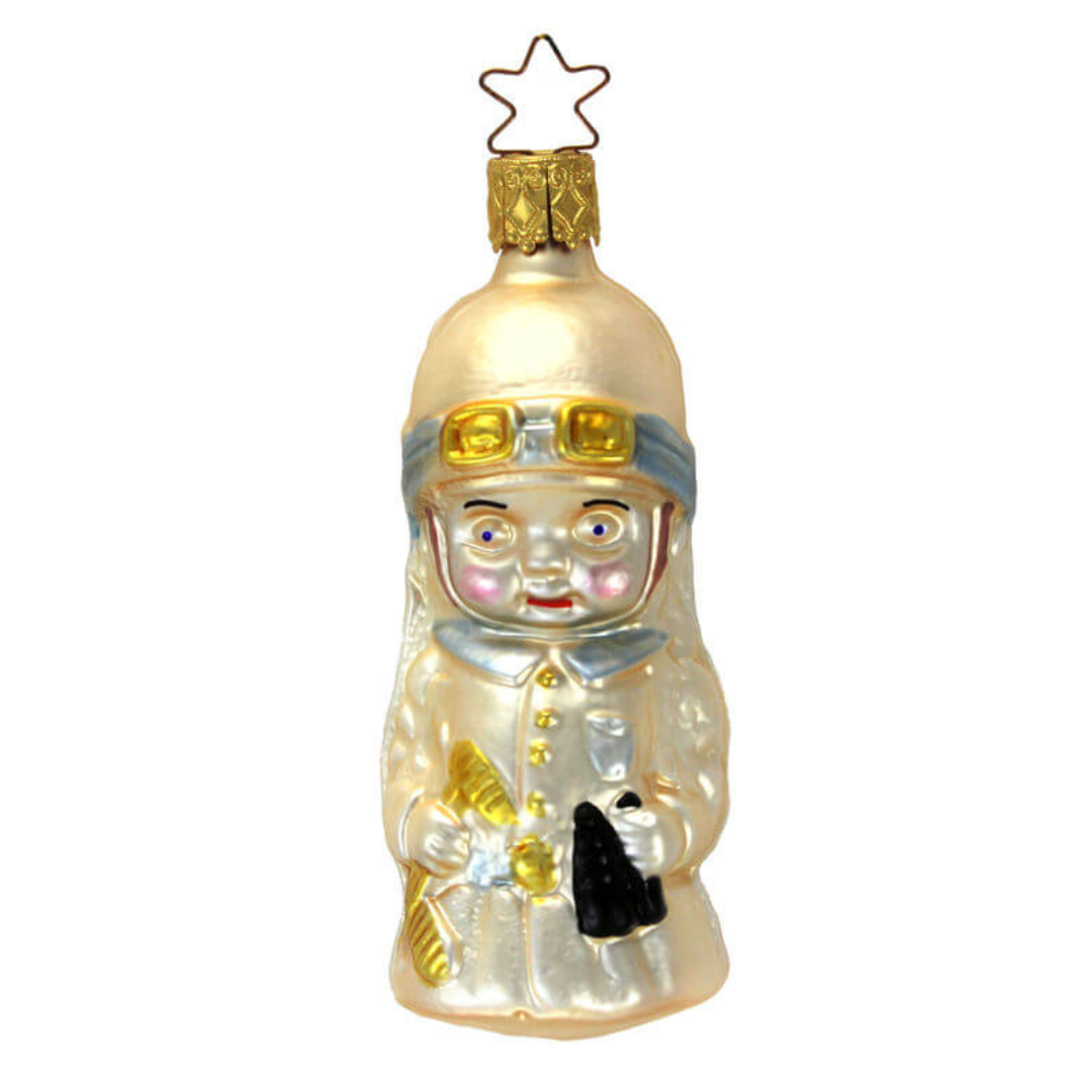 Pilot Boy Ornament by Inge Glas of Germany